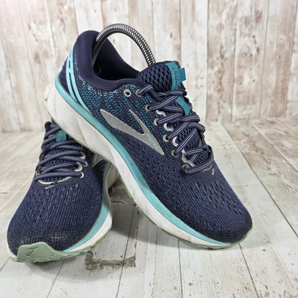 Brooks‎ Ghost 11 Womens Running Shoes Navy Blue Size 9 1202771B493